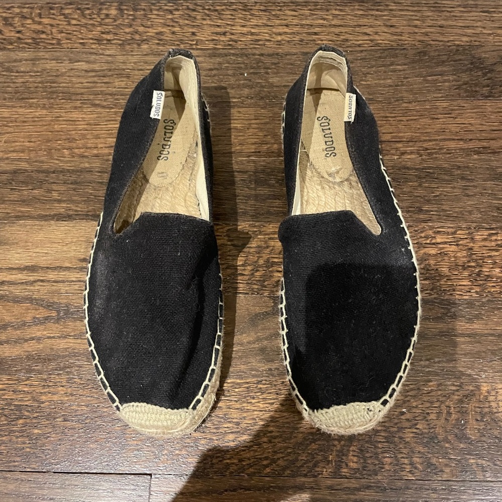 Soludos Black Espadrilles Size 8